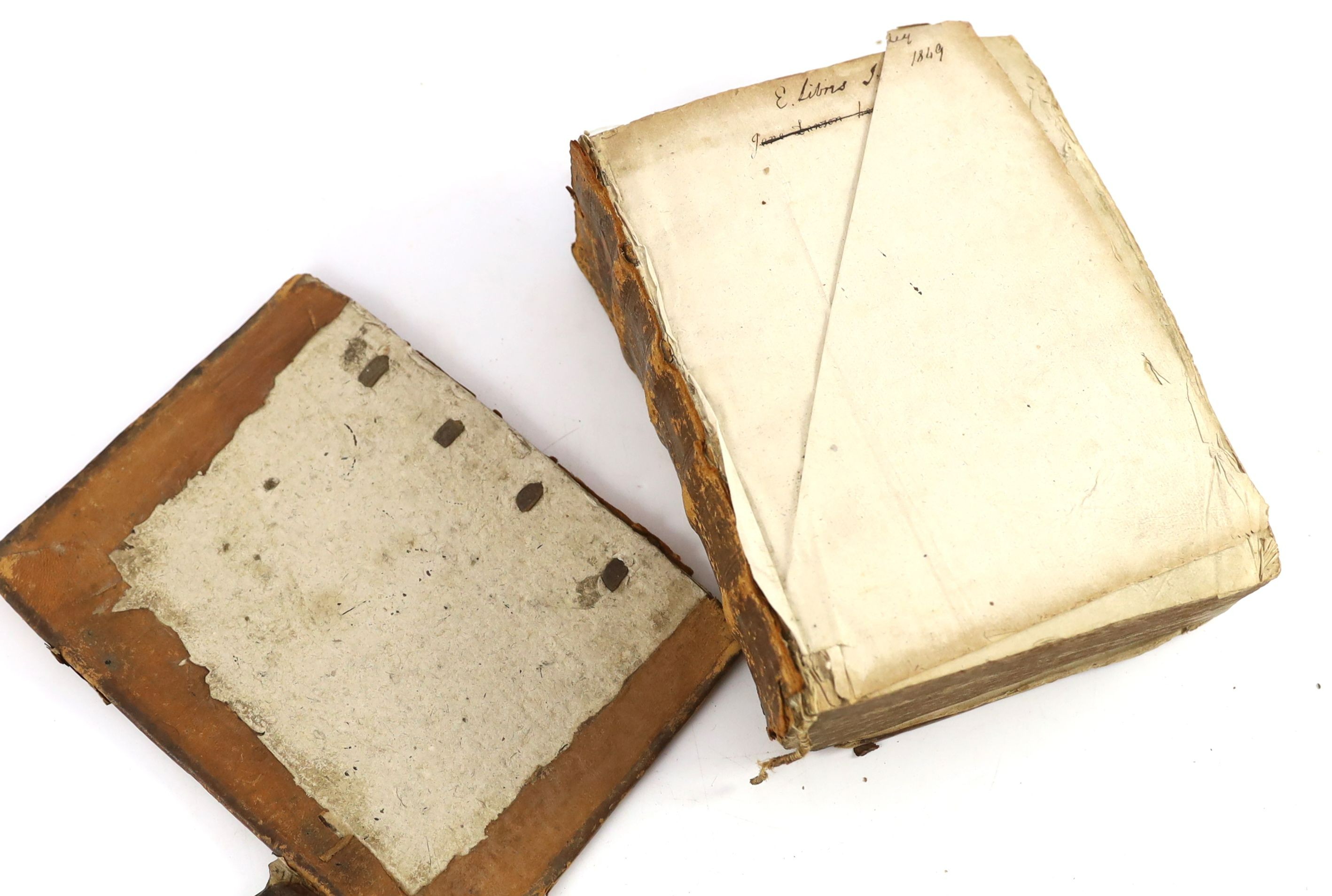 Bible in English - The Bible. ‘’[Geneva version]’’, 8vo, calf, bound with: Herry’s Concordances. 1608. [and] Sternehold/Hopkins metrical Psalms, Robert Barker, London, 1608, sold w.a.f.